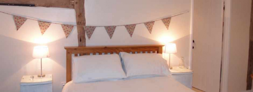 Double Bedroom at Self Catering Family Farm Cottage Shropshire