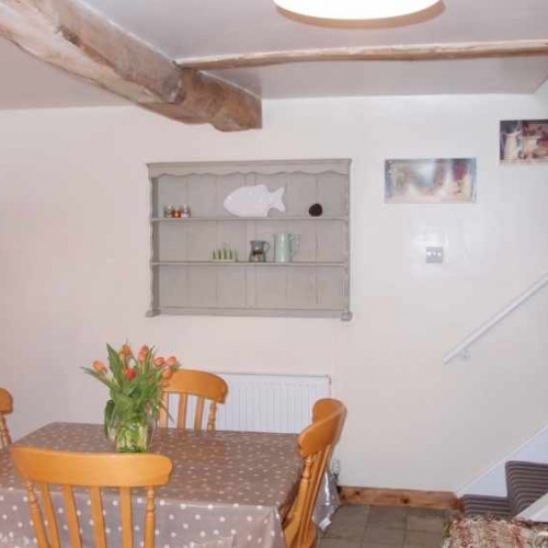 Dining Room inside the cottage at Heath Farm in Craven Arms Shropshire