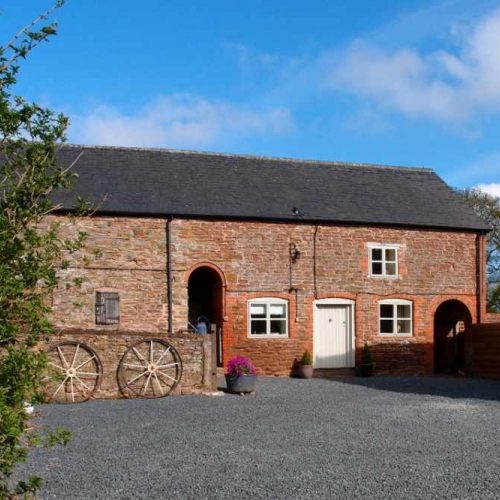 Outside Upper Heath Farm in Craven Arms Shropshire