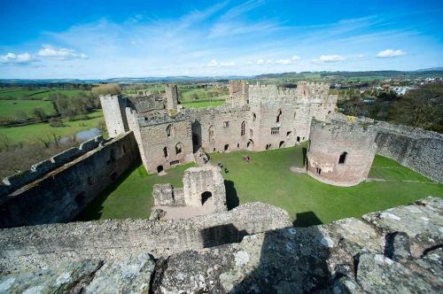 Georgian Castle in gastronomic Ludlow South Shropshire