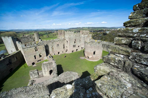 Historic Ludlow Castle in South Shropshire