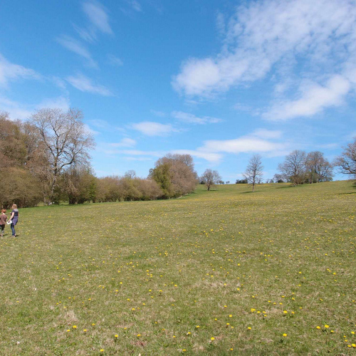 Fields good for walking and Hiking Trails at Upper Heath Farm in South Shropshire