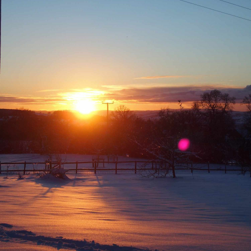 Views from Upper Heath Farm in South Shropshire UK